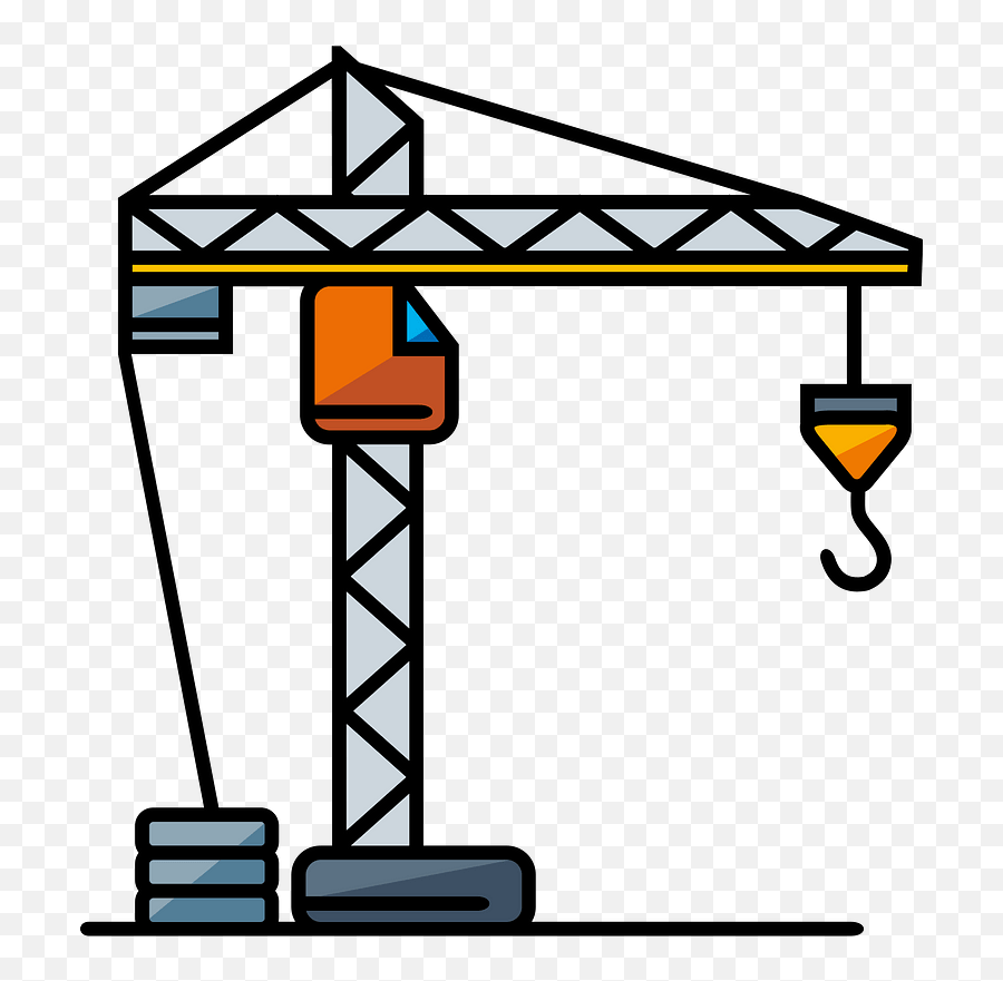 Construction Crane Clipart - Vertical Emoji,Crane Clipart