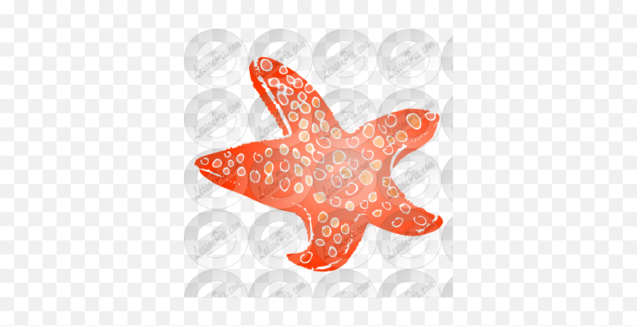 Starfish Stencil For Classroom Therapy Use - Great Starfish Emoji,Starfish Clipart