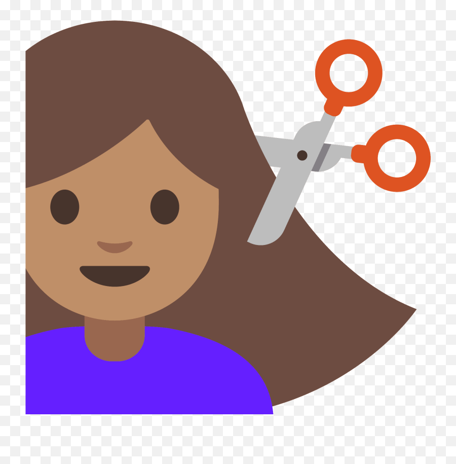 Person Getting Haircut Emoji Clipart Free Download - Emoji Cortando Cabelo Png,Haircut Clipart