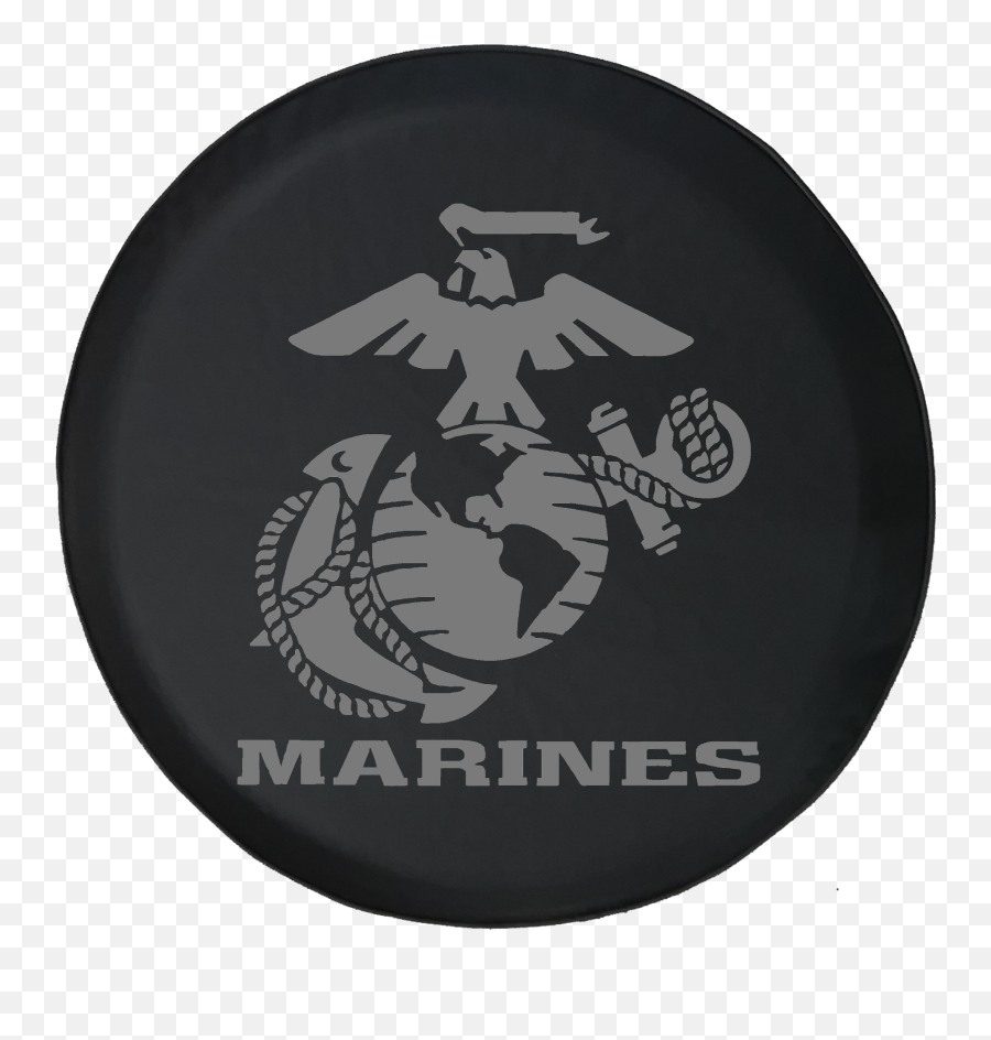 Us Marines Eagle Globe Anchor Crest Usmc Semper Fi Offroad Jeep Rv Camper Spare Tire Cover S307 - Marine Sign Black And White Emoji,Usmc Logo Vector