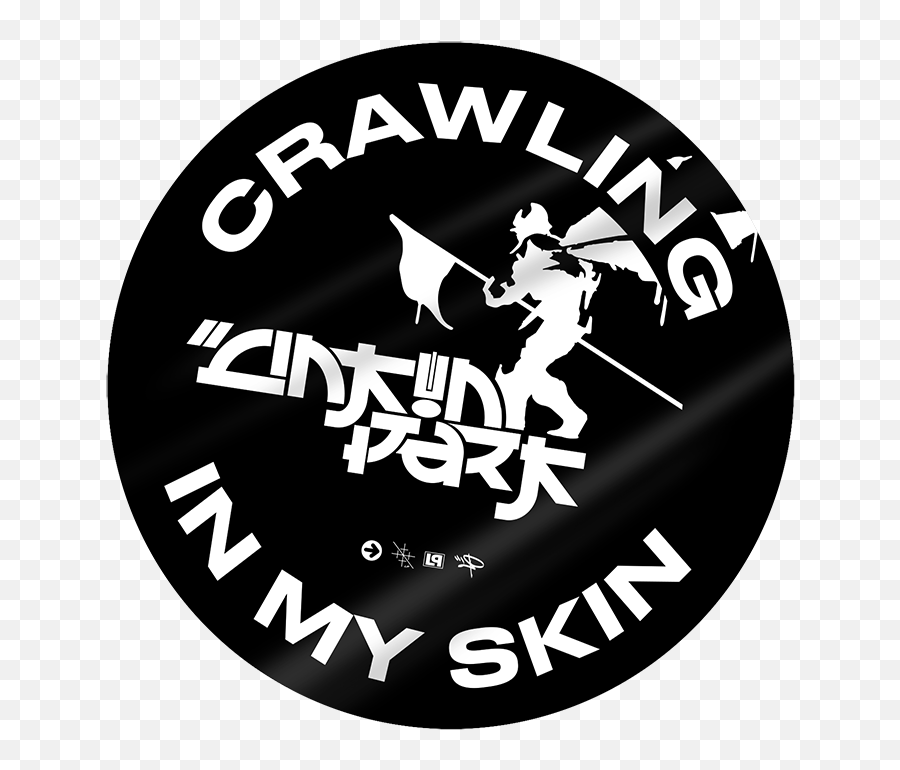 Side Street Soldier Crawling Circle - Linkin Park Round Stickers Emoji,Mys Logo