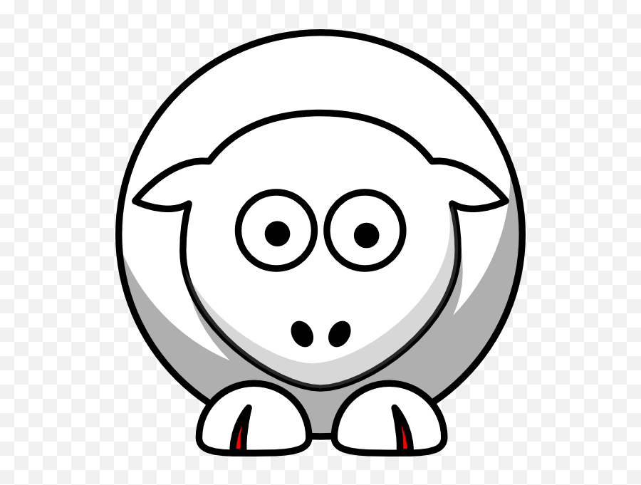 Straight White Line - Sheep Clker Emoji,Animals Clipart