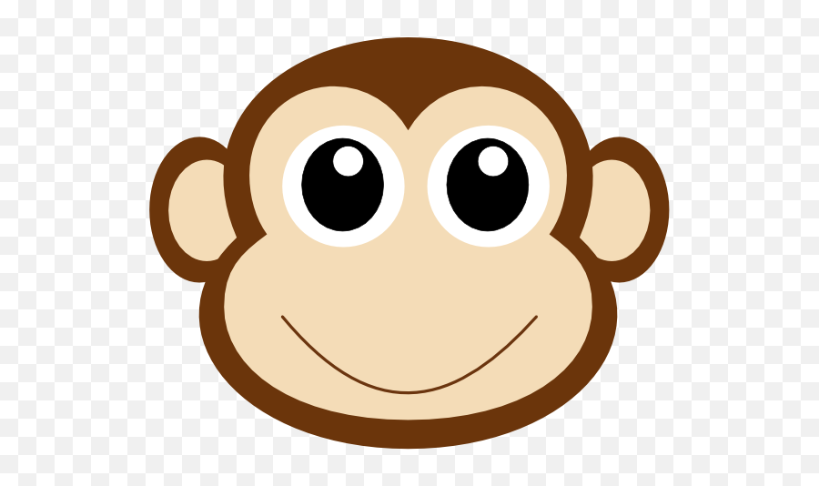 Monkey Face Clipart - Monkey Cartoon Face Png Emoji,Face Clipart