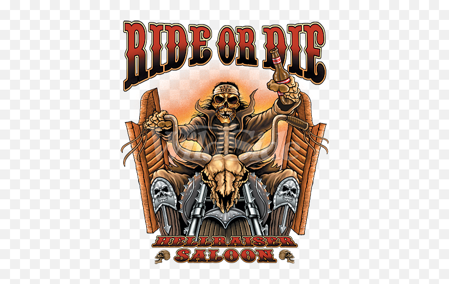 Ride Or Die Saloon Biker - 12876 The Wildside Harley Emoji,Harley Davidson Motorcycle Logo