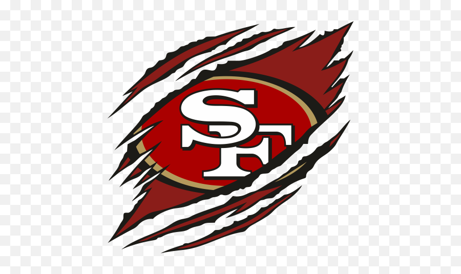 Ripped San Francisco 49ers Logo Svg San Francisco 49ers Emoji,S F Logo