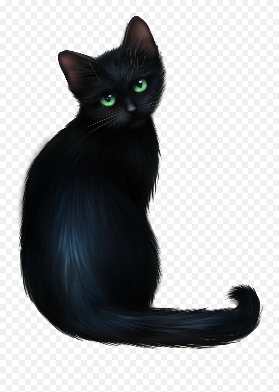 Download Black Cat Clipart Animal Black - Black Cat Full Emoji,Black Cat Clipart Png