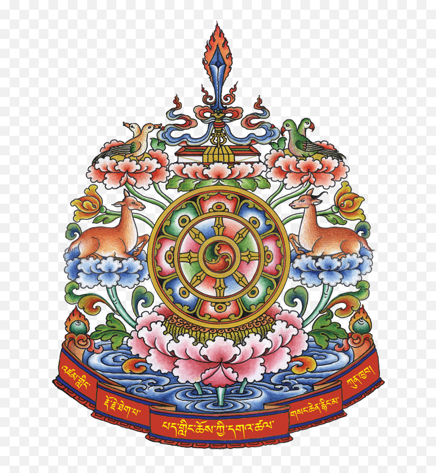 Symbolism Of The Logo Padling Choeki Ga Tshal Foundation Emoji,Dharma Logo