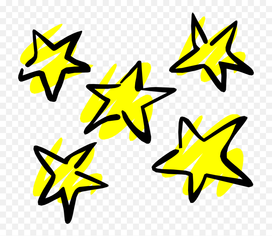 Celestial Stars - Vector Image Emoji,Star Vector Transparent