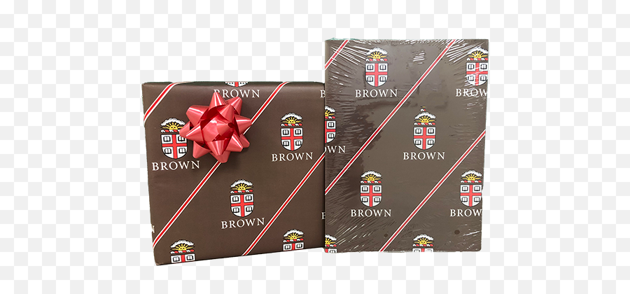 Brown Wrapping Paper - Horizontal Emoji,Brown University Logo