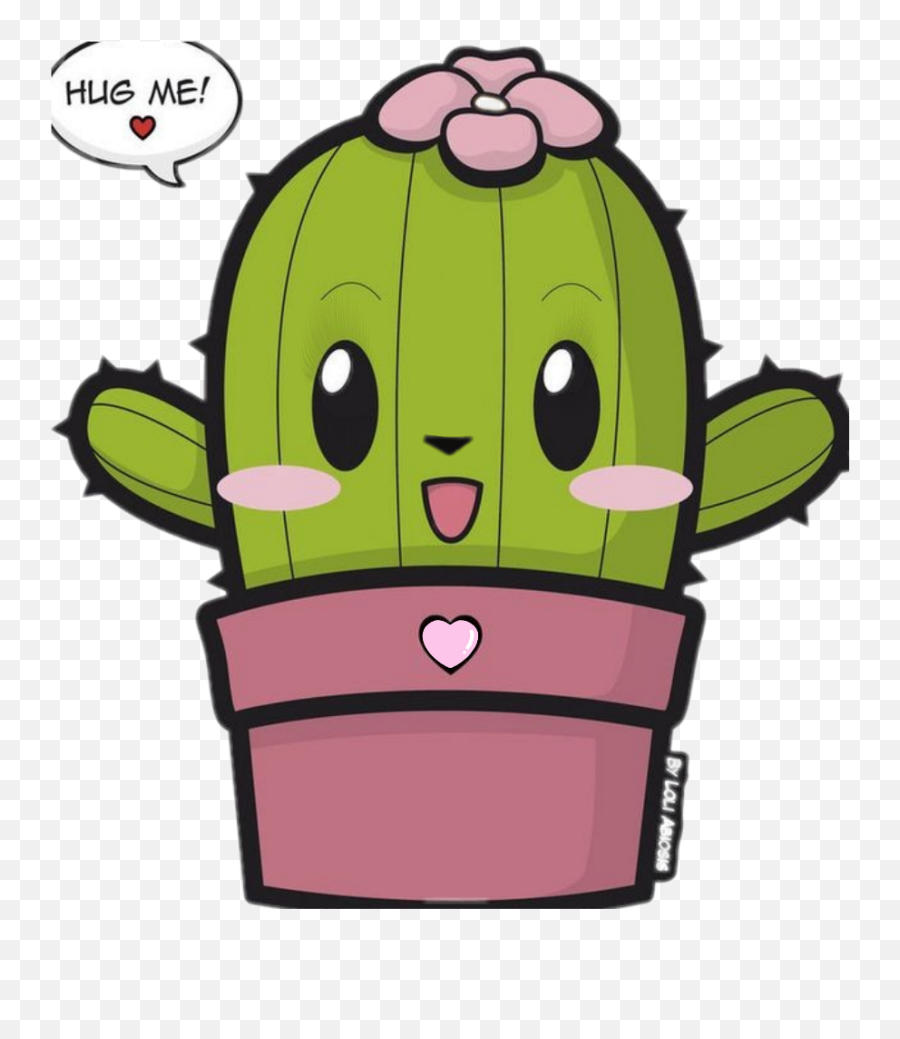 Cactus Clipart Kawaii - Cactus Cute Transparent Cartoon Cute Kawaii Cactus Cartoon Emoji,Cactus Clipart