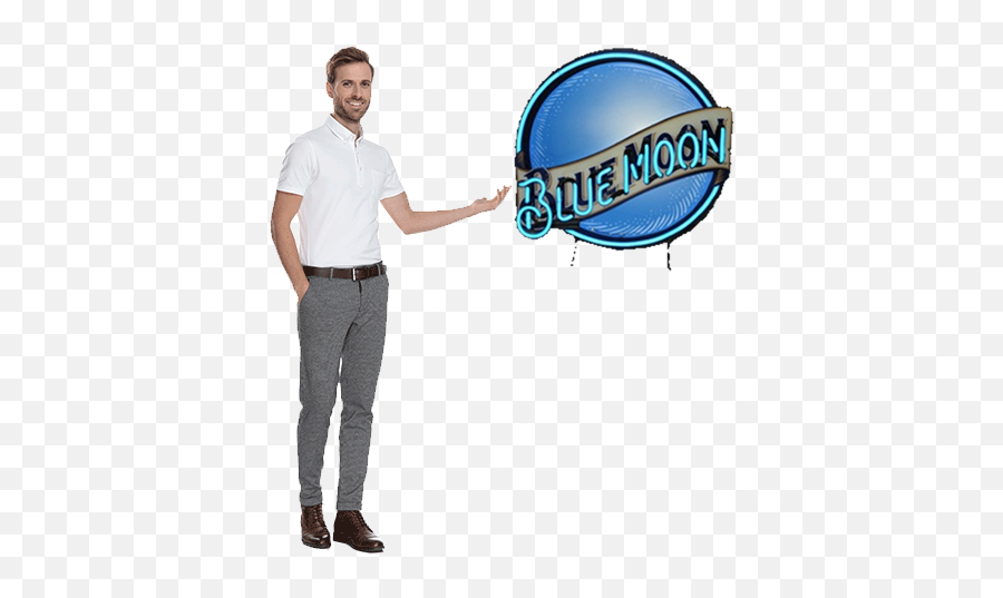 Blue Moon Neon Sign - Smart Casual Emoji,Blue Moon Logo