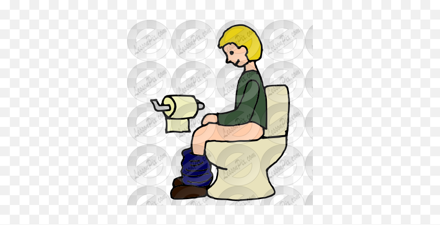 Potty Picture For Classroom Therapy Use - Great Potty Clipart Toilet Emoji,Potty Clipart