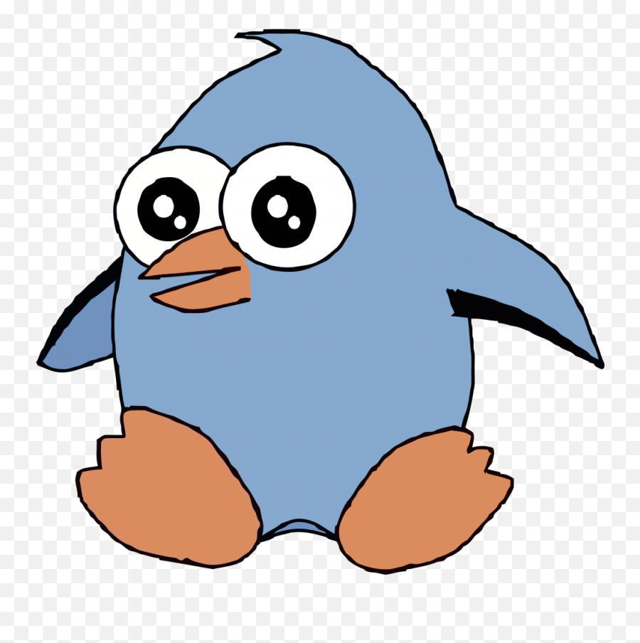 Download Hd Cartoon Of A Cute Penguin - Clip Art Emoji,Penguin Clipart