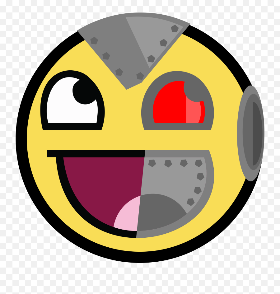 Clipart Awesome Cyborg Robot Image - Awesome Smiley Emoji,Robot Clipart