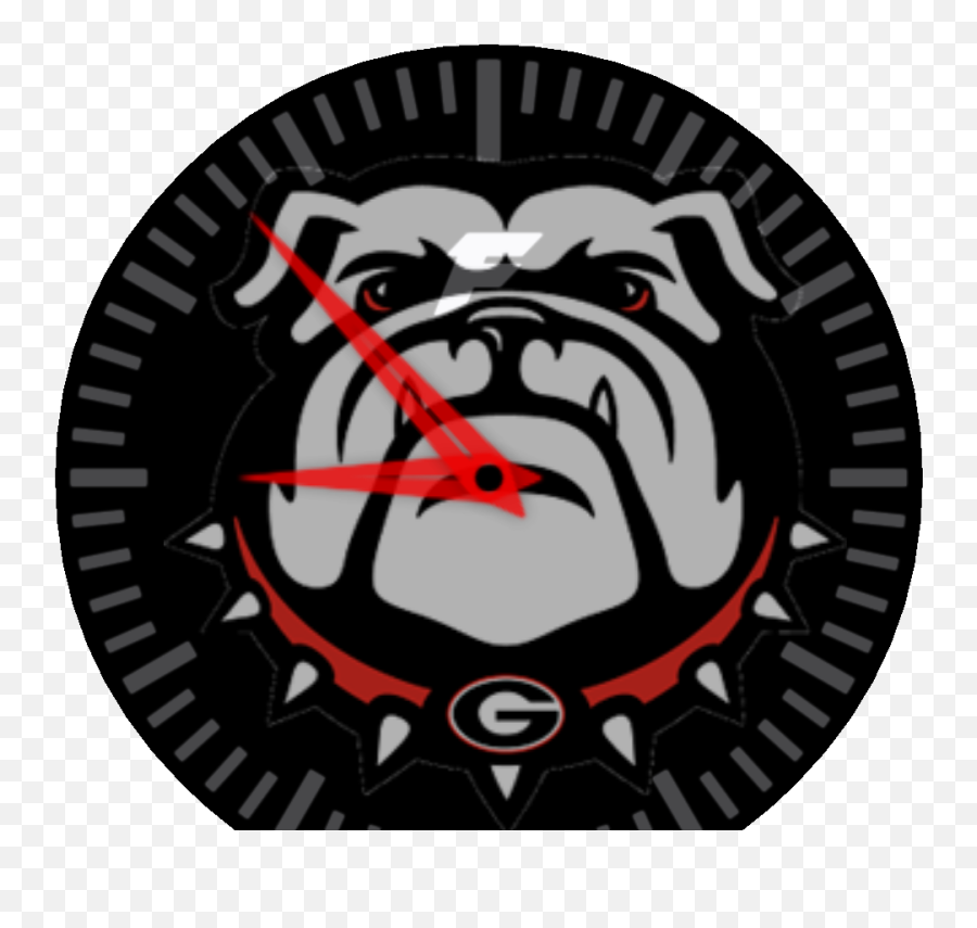 Georgia Bulldogs Analog - Hairy Dawg Watch Face Preview Uga Bulldog Emoji,Georgia Bulldog Logo