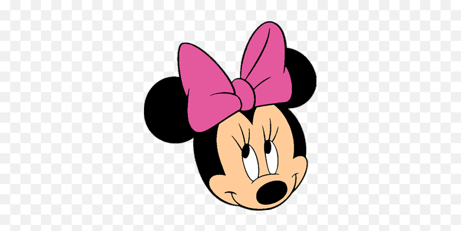 Minnie Mouse Face - Pink Minnie Mouse Logo Emoji,Mickey Mouse Head Clipart