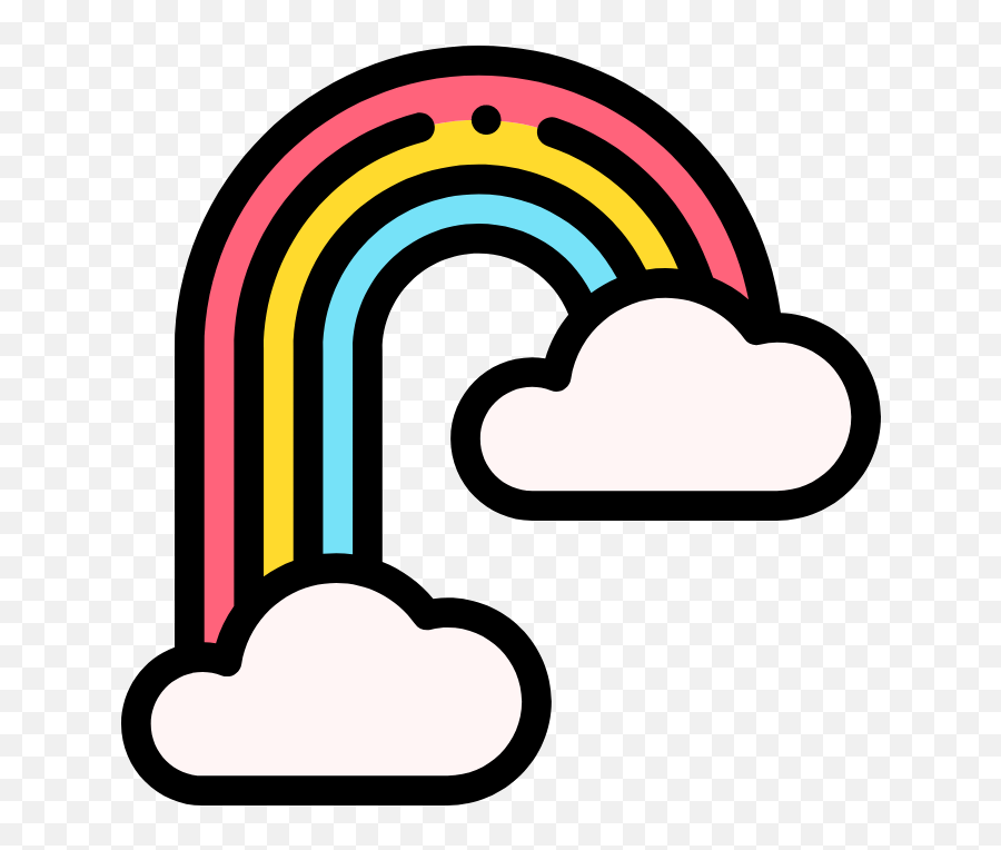 Rainbow Free Vector Icons Designed By Freepik Vector Icon - Language Emoji,Freepik Logo