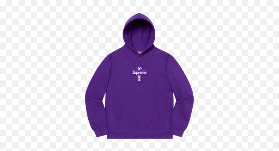 Supreme Cross Box Logo - Supreme Cross Purple Hoodie Emoji,Supreme Box Logo Shirt