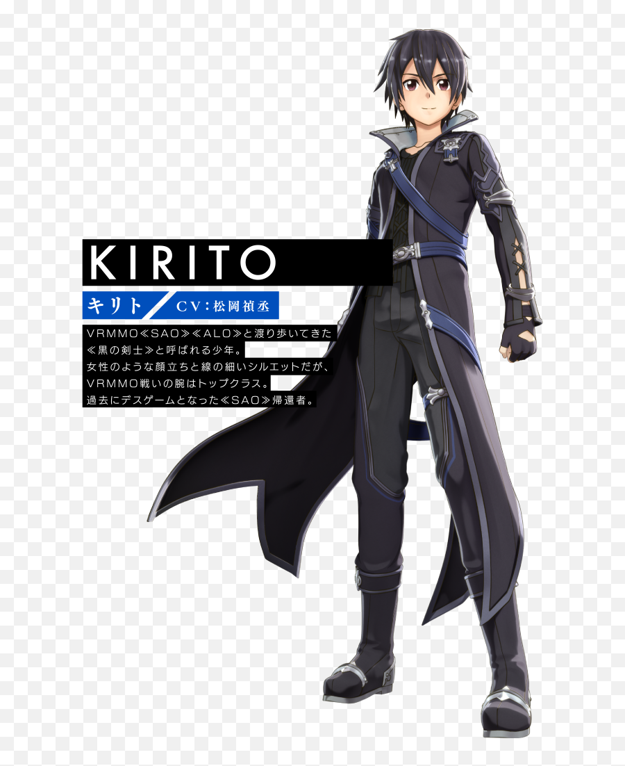 Hr Kirito - Sword Art Online Hollow Realization Kirito Emoji,Kirito Png
