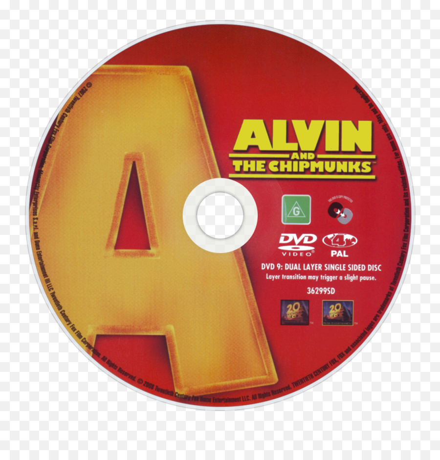 Download Alvin And The Chipmunks Dvd Disc Image - Alvin And Emoji,Dvd Video Logo Png