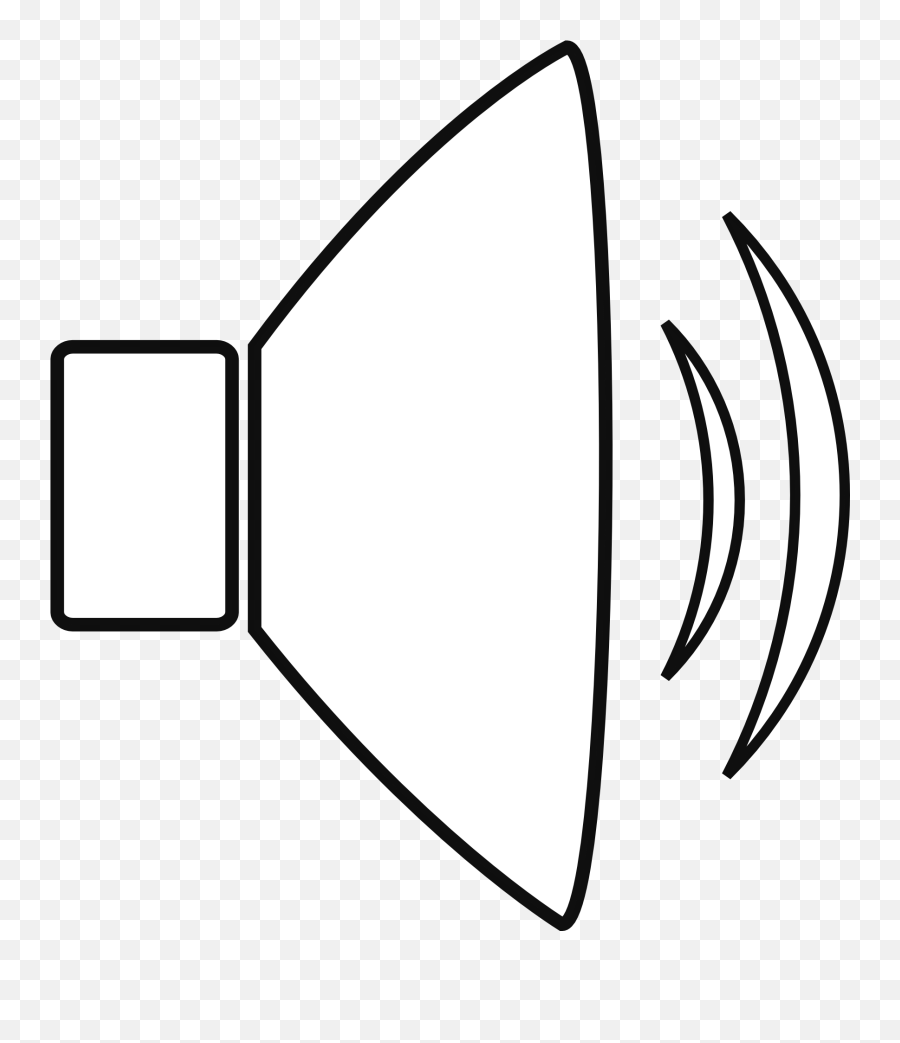 Clipart Of Icon Of Sound From Speakers - Loudspeaker Icon Png White Emoji,Speaker Clipart