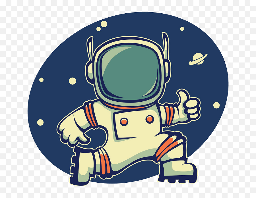 Astronaut Clipart Transparent 1 - Clipart World Emoji,Astronaut Transparent Background