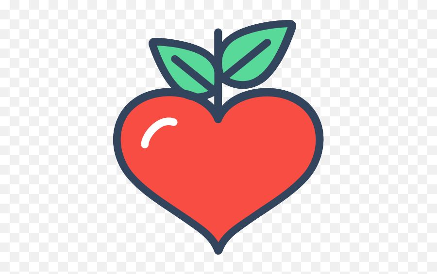 Free Flat Line Heart 1187570 Png With Transparent Background Emoji,Apple Heart Clipart