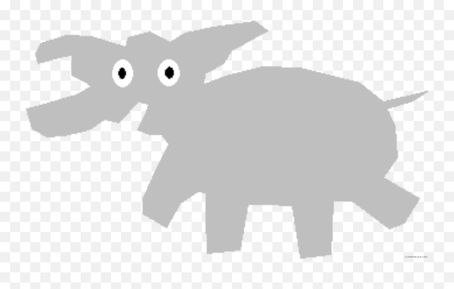 Wonderful Elephant Animal Free Black White Clipart - Draw Silhouette Elephant Emoji,Elephant Clipart Black And White