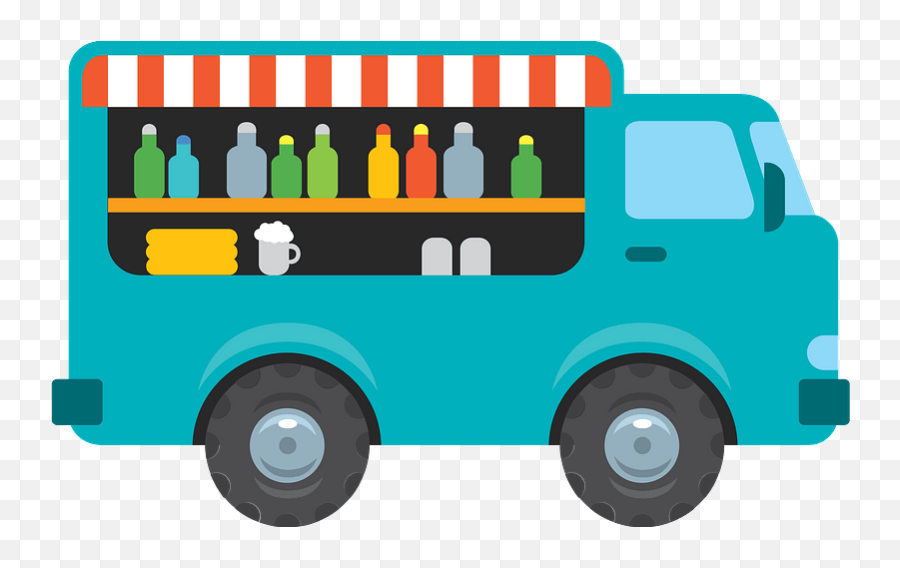 Food Truck Clipart Free Download Transparent Png Creazilla Emoji,Pickup Truck Clipart Free
