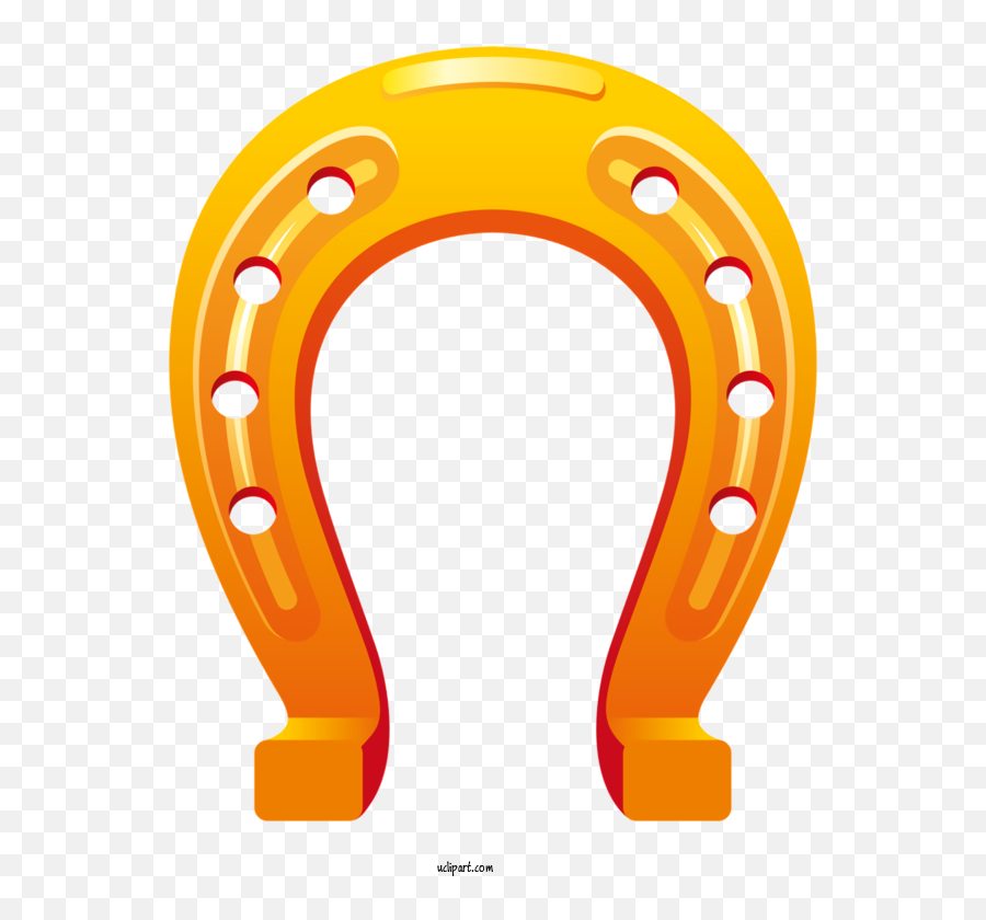 Holidays Orange Font Horseshoe For Saint Patricks Day Emoji,Horseshoes Clipart