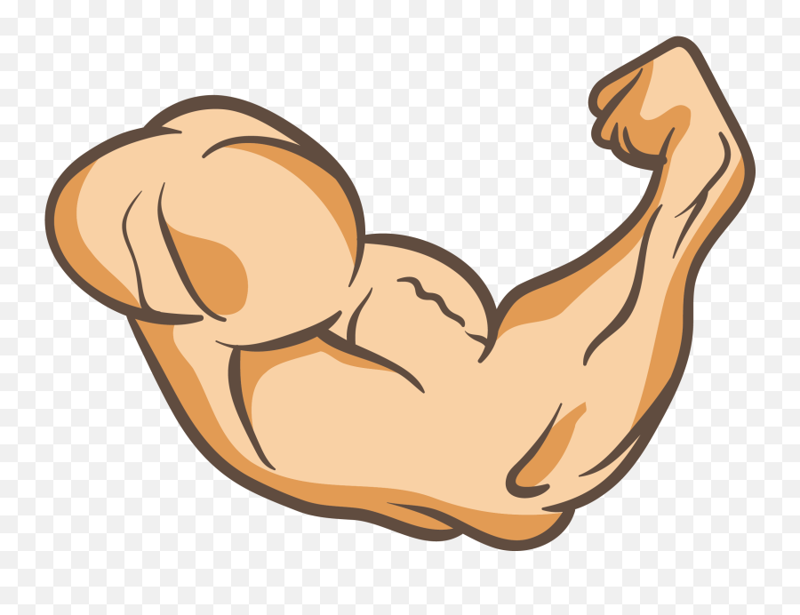 Download Arms Thumb Muscle Clip Art A - Strong Gif Transparent Emoji,Muscle Clipart