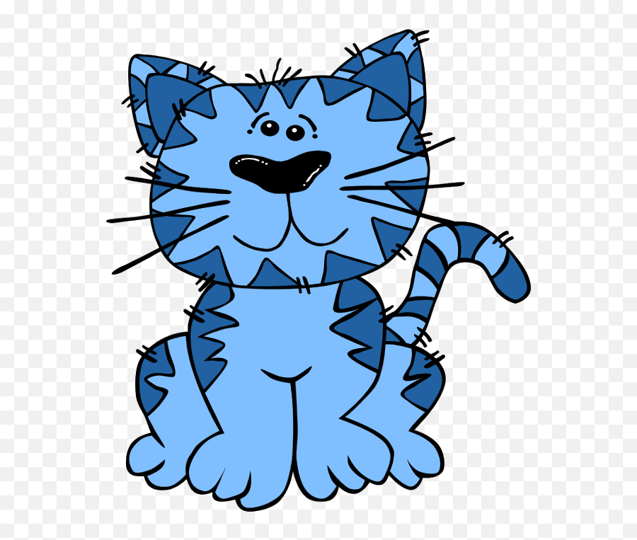 Blue Cat Clipart - Blue Cat Clipart Emoji,Cats Clipart
