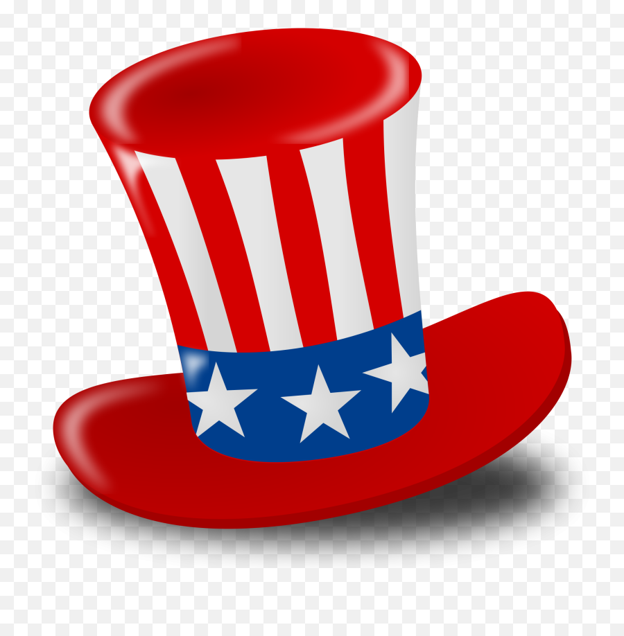 July 4th Hat Clipart Free Image - 4th Of July Clipart Emoji,Hat Clipart