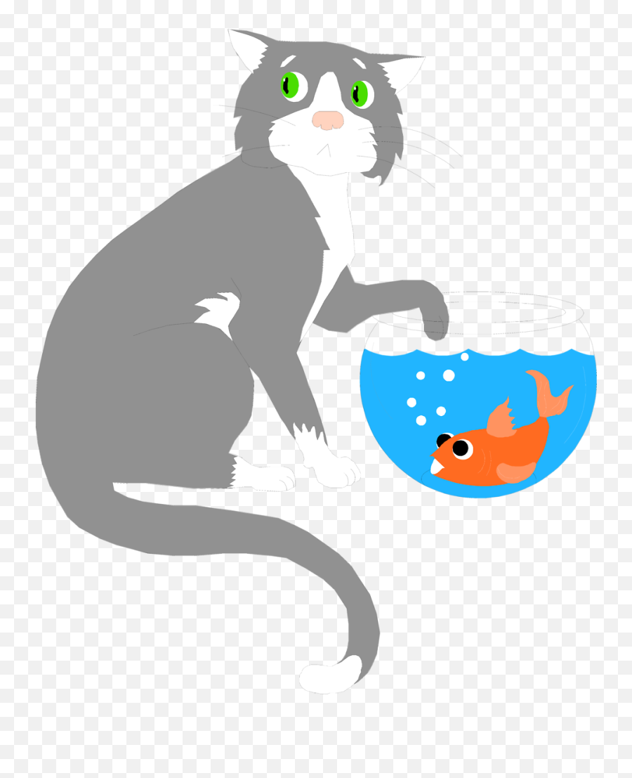 Library Of Fish Bowl Game Picture Black - Cat Paw In A Fish Bowl Cartoon Emoji,Fish Bowl Clipart