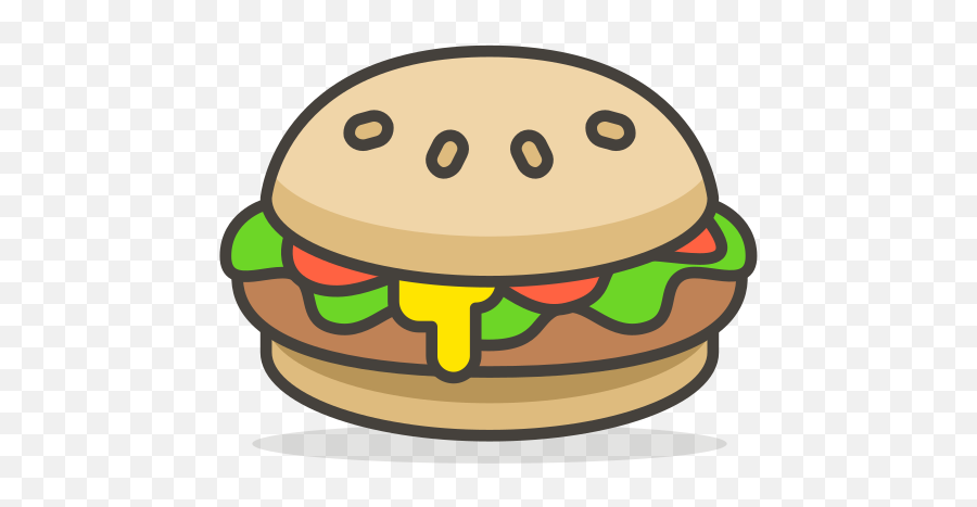 Burger Meat Fast Food Icon - Hamburger 512x512 Png Hamburguesa Ico Emoji,Hamburger Png