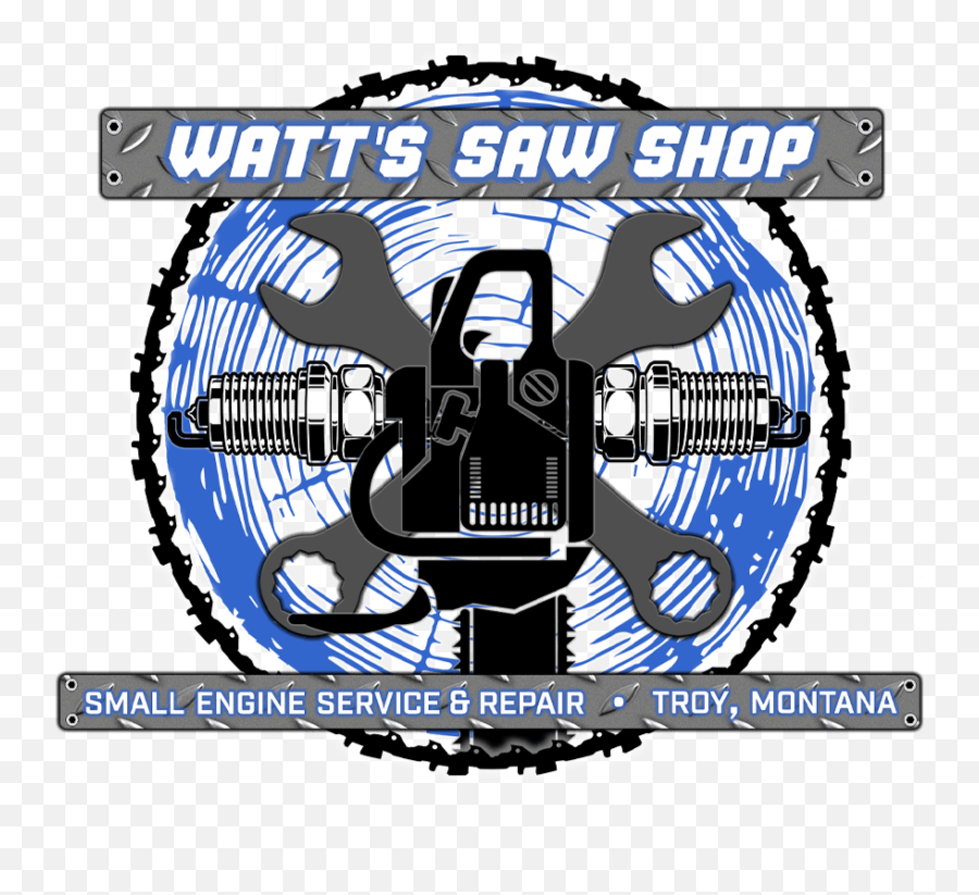 Wattu0027s Saw Shop - Small Engine Service Repair And Parts Language Emoji,Shop Small Logo