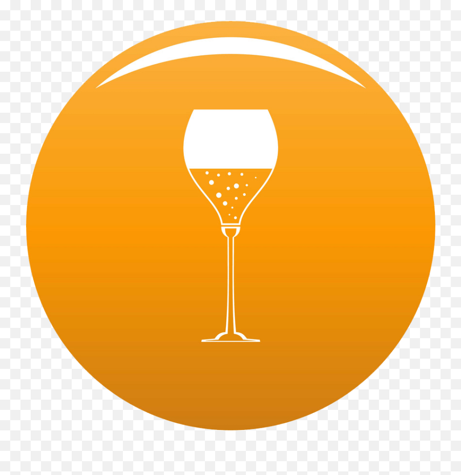 Wine Glass Orange Logo Png Transprent - Clipart World Wine Glass Emoji,Wine Glass Clipart