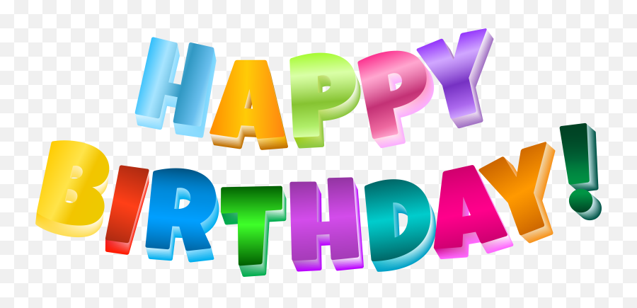 Multicolor Happy Birthday Transparent Png Clip Art - Transparent Happy Birthday Clipart Emoji,Birthday Clipart
