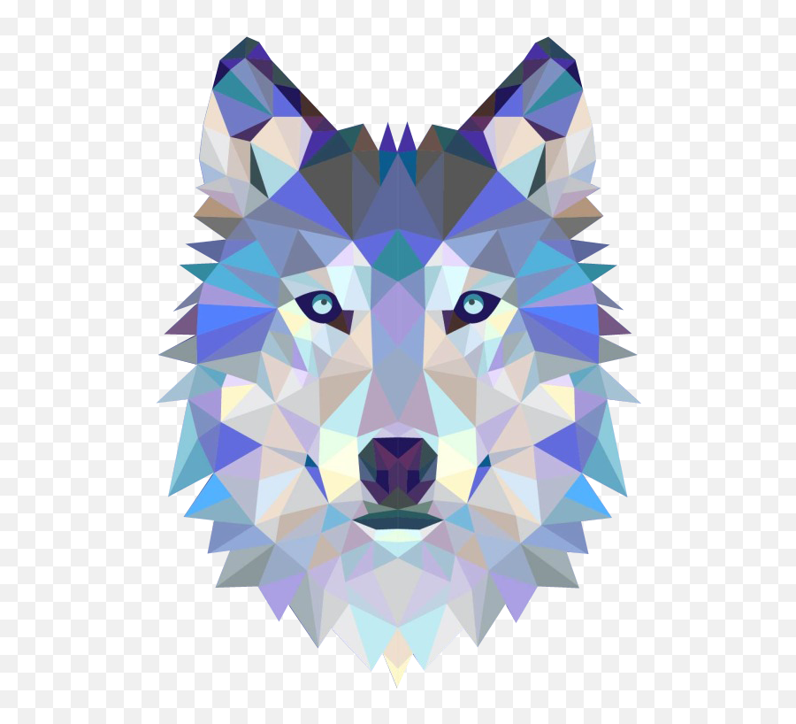 Wolf Paw Print Png - Geometry Sticker Dog Tshirt Paper Wolf Polygon Wolf Art Emoji,Wolf Clipart