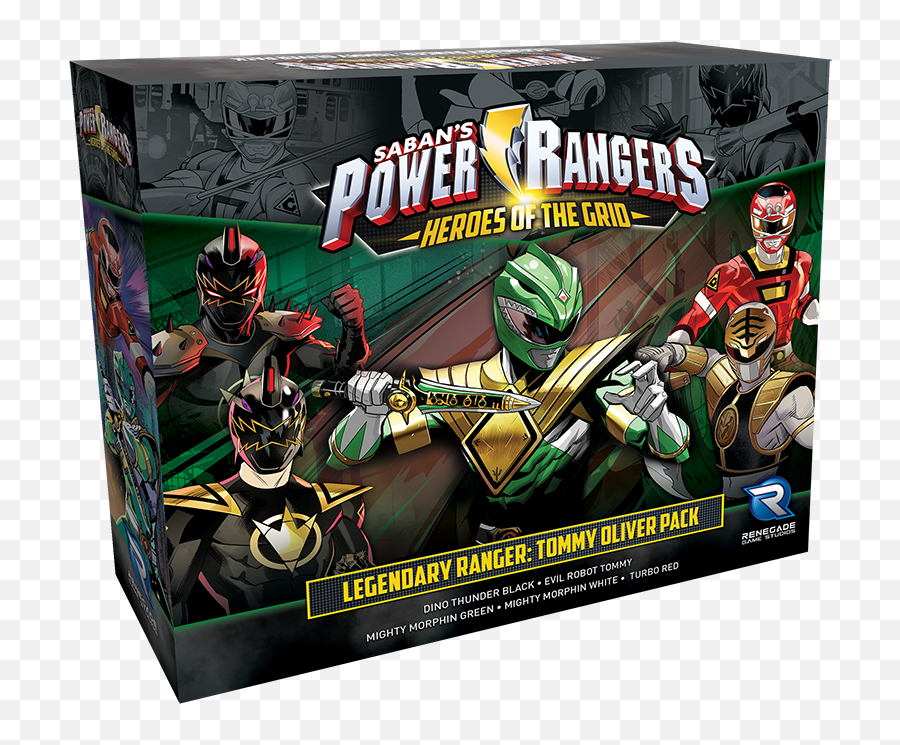 Power Rangers Legendary Ranger Tommy Oliver Pack U2014 Renegade Game Studios Emoji,Mighty Morphin Power Rangers Logo