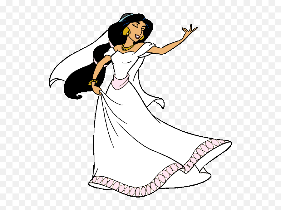 Disney Princess Wedding Dress Clipart - Disney Pictures Of Aurora And Phillip Emoji,Wedding Dress Clipart