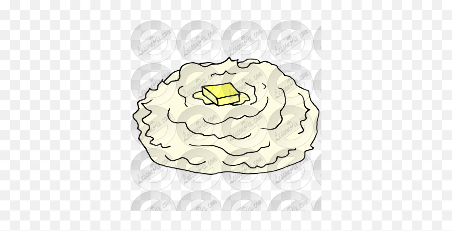 Mashed Potatoes Picture For Classroom - Dish Emoji,Mashed Potatoes Clipart