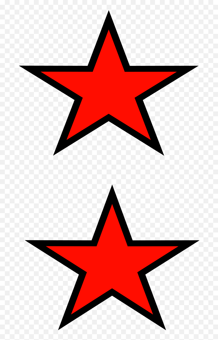 Red Stars Clip Art - Star Red Color Emoji,Red Stars Png