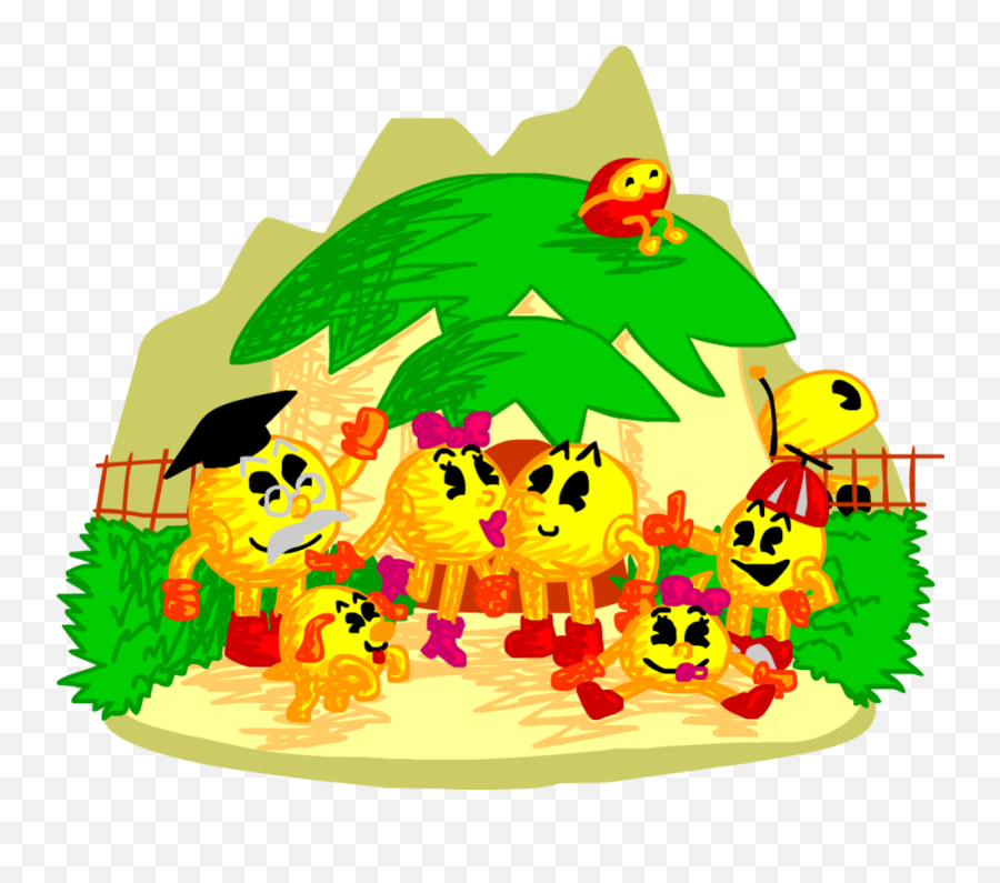 Pac - Man World By Ashumbesher Pacman World 976x819 Png Emoji,Pac Man Clipart