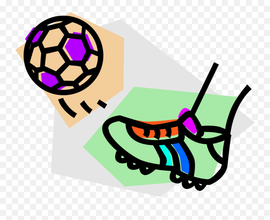 Cartoon Foot Kicking Ball Clipart Emoji,Kicking Clipart