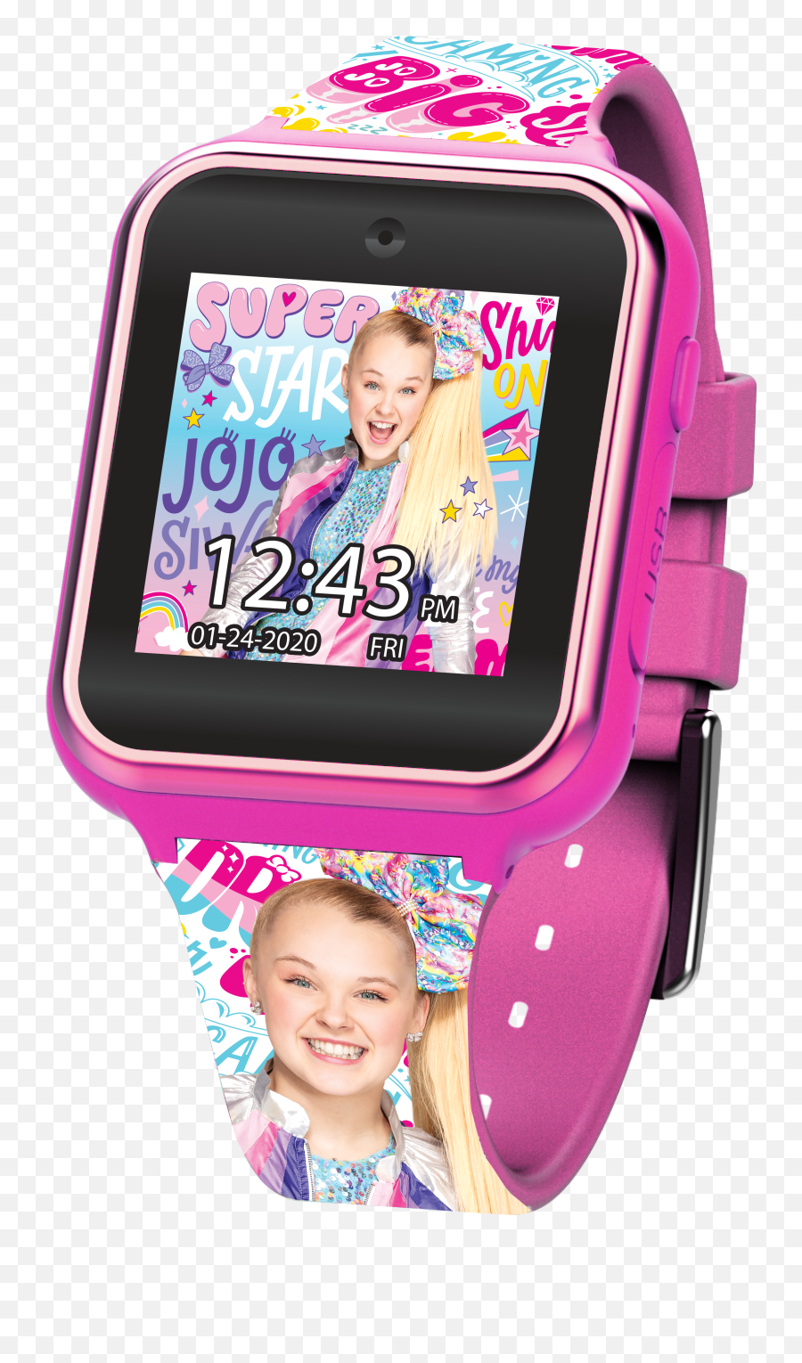 Jojo Siwa Interactive Smart Kids Watch - Kid Smart Watch Jojo Siwa Emoji,Jojo Siwa Logo