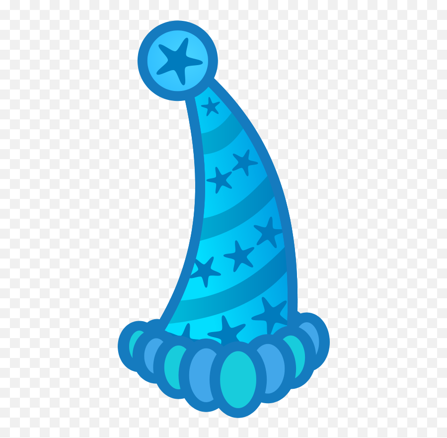 Free Clip Art - Blue Party Hat Clipart Emoji,Party Hat Clipart