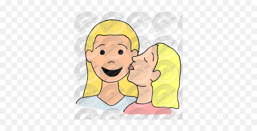 Kiss Picture For Classroom Therapy Use - Great Kiss Clipart Emoji,Kissing Clipart