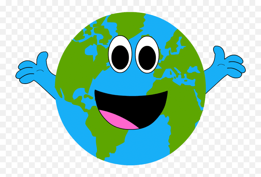 Planet Earth Clipart Transparent - Happy Earth Png Emoji,Earth Clipart