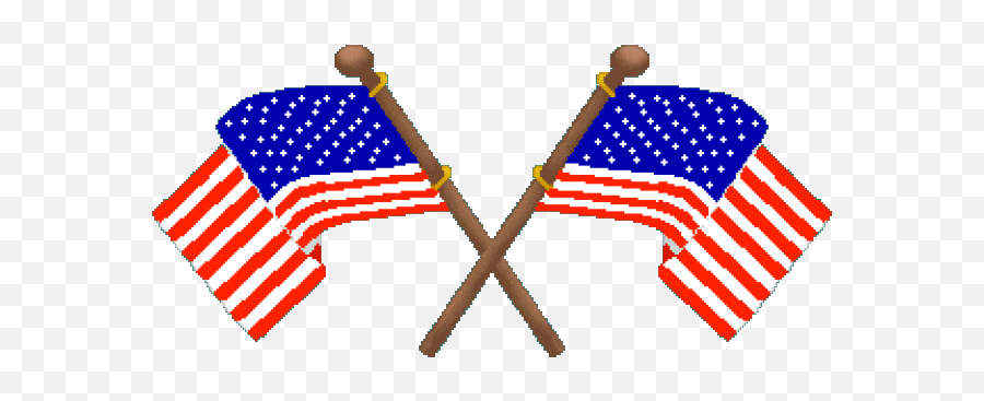 American Flags Crossing Clip Art - Clip Art Library Emoji,American Flag Clip Art Png